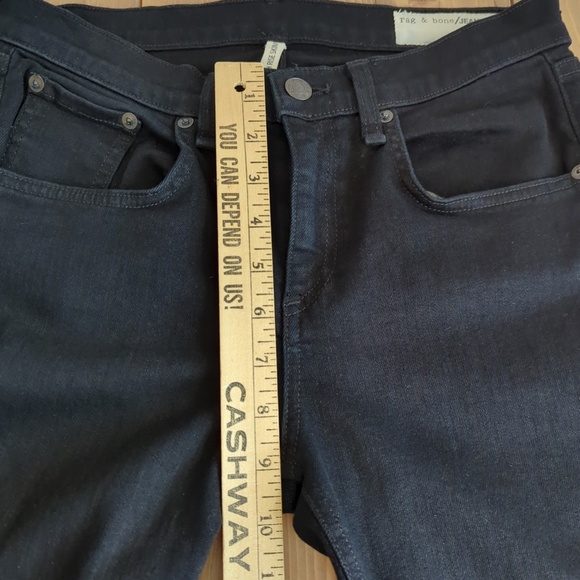 Rag & Bone Black High Rise Skinny Jeans SZ 27 - Picture 6 of 11